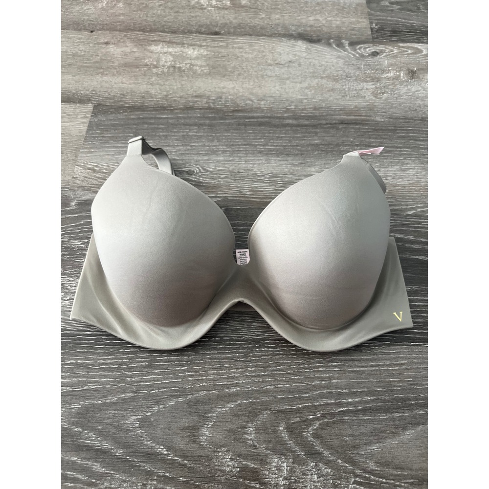 NEW Victoria's Secret Push-Up Bra Women 34DD Gray Seamless Underwire